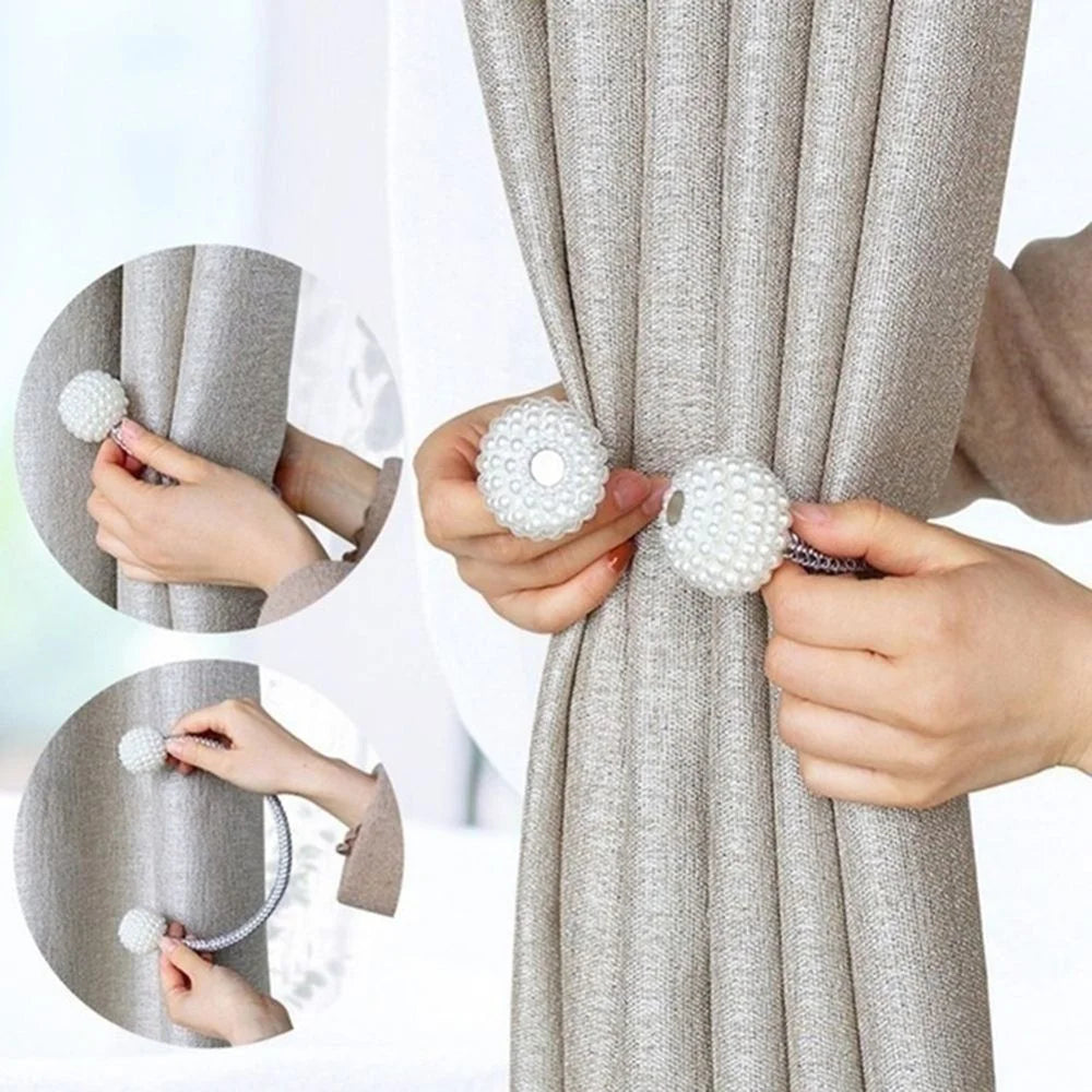 Minkito™ Pearl Magnetic Curtain  Holders