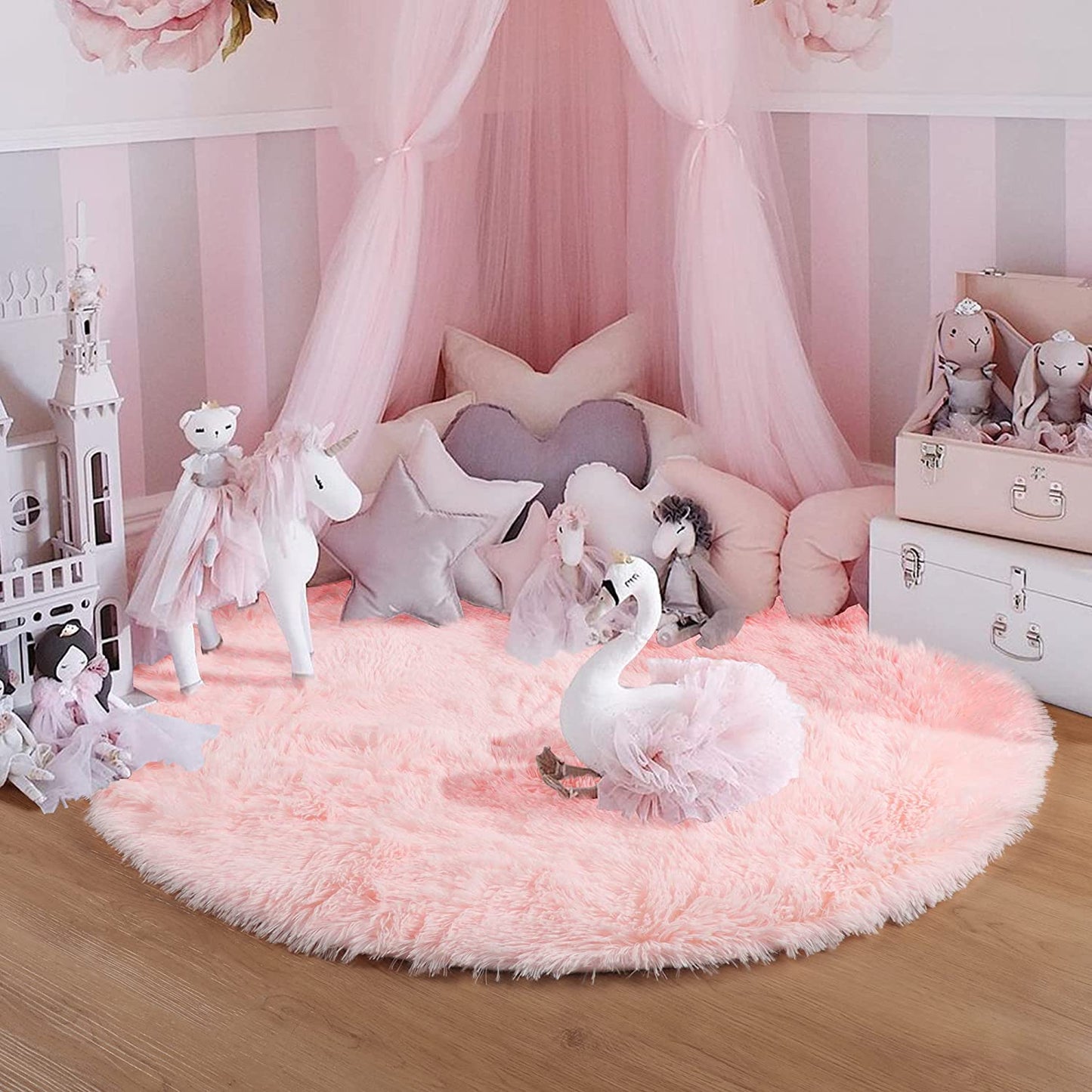 Minkito™ Pink Carpet For Bedroom